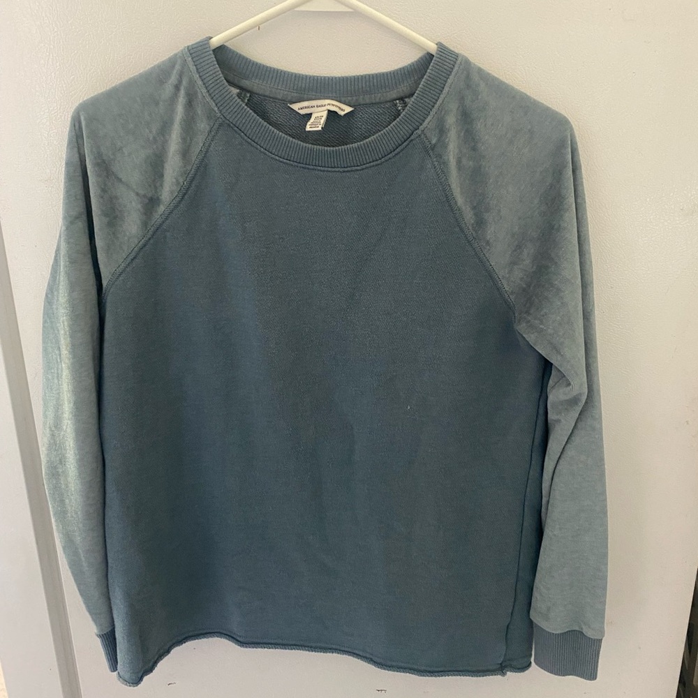 American Eagle Outfitters Women’s Crewneck Sweater in Slate Teal